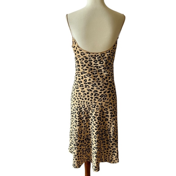 KATE MOSS X EQUIPMENT JESSA SILK SLIP DRESS SM ANIMAL LEOPARD PRINT SLINKY SEXY - Picture 5 of 12